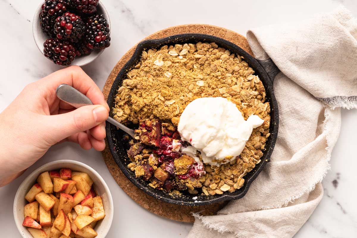 Apple & Blackberry Protein Crumble - Nuzest UK
