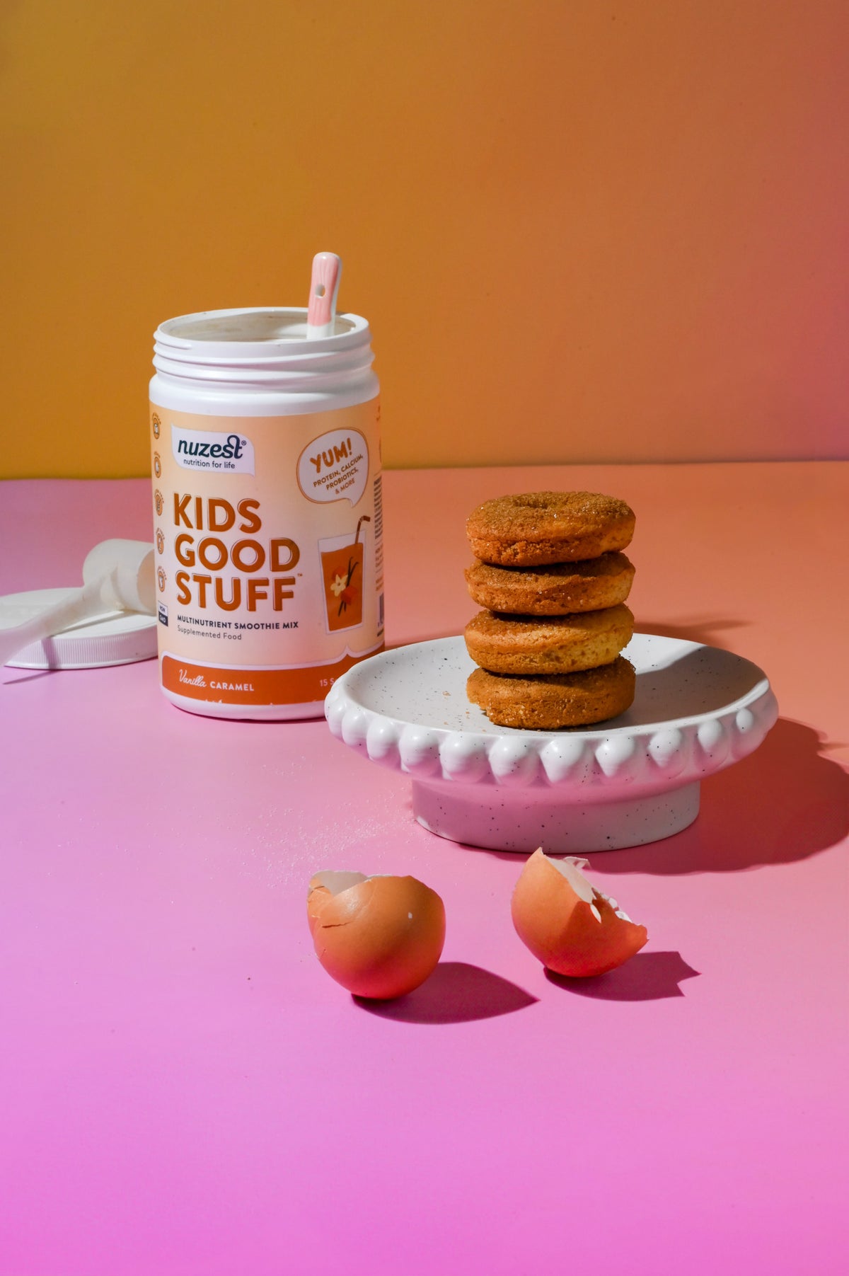 Caramel Cinnamon Donuts - Nuzest UK