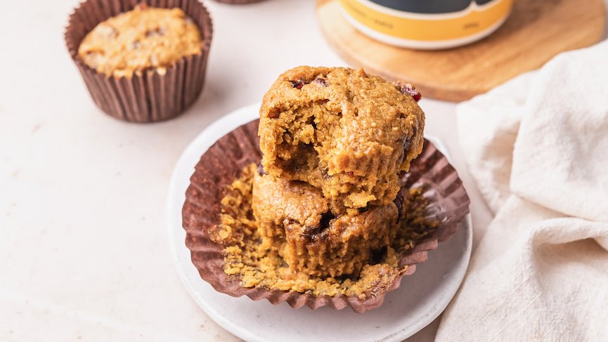 Pumpkin Cranberry Protein Muffins - Nuzest UK