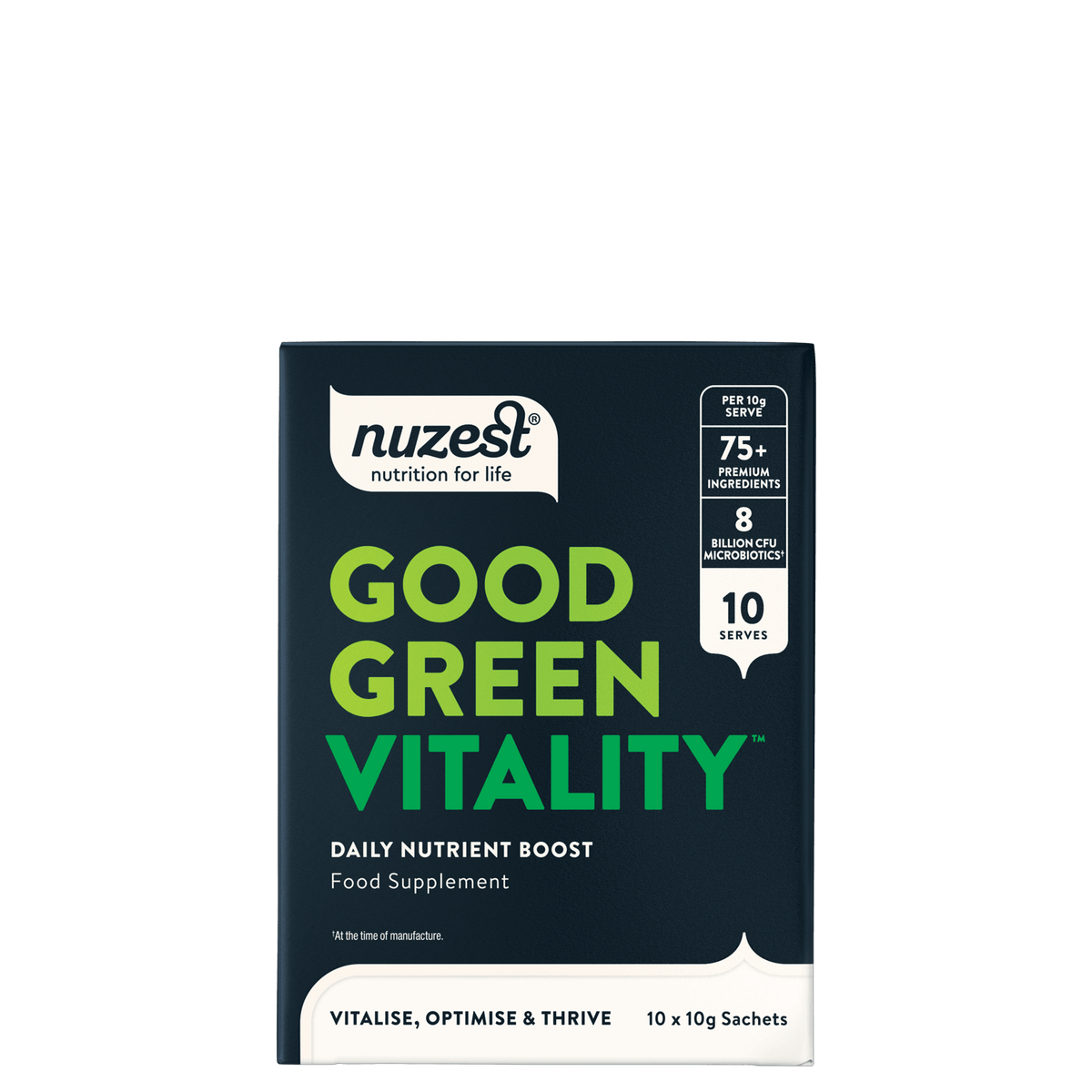 Nuzest - Good Green Vitality Sachets - Single 10g Sachet (1 Serving) 10