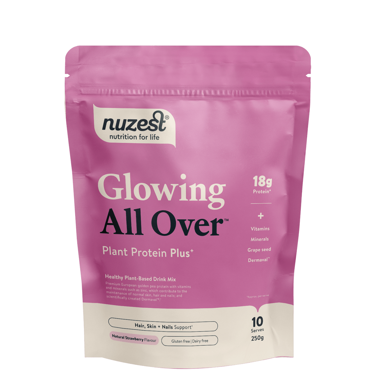 Nuzest - Glowing All Over - Strawberry 250g 5