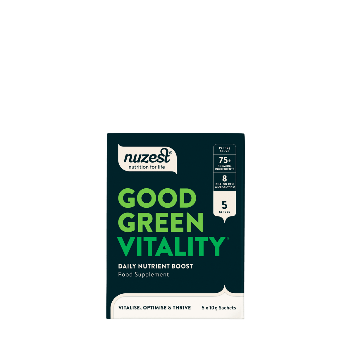 Nuzest - Good Green Vitality Sachets - Box of 5 (5 Servings) 1